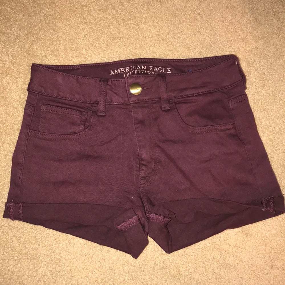 Burgundy shorts